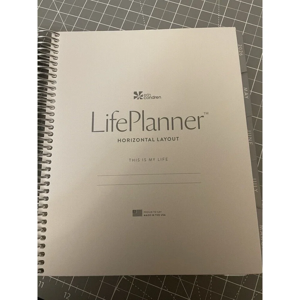 Erin Condren 2026 Horizontal Planner Starting In March - Dec  (Read & See Pics)
